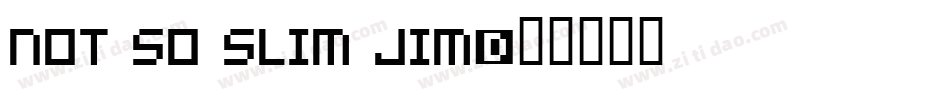 Not So Slim Jim字体转换
